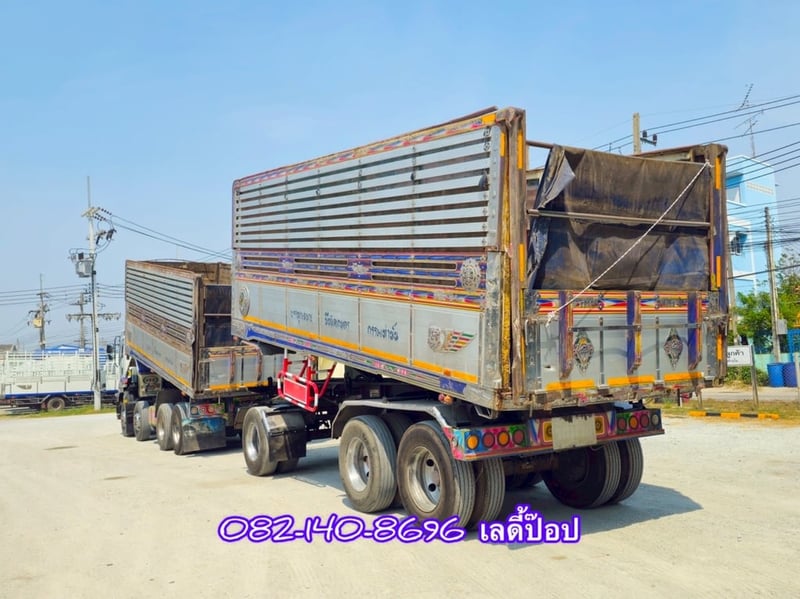 🔥💥โปsลดกระหน่ำต่ำกว่าทุน 12 ล้อดั้มพ์ 💥🔥 สิบสองล้อดั้มพ์พ่วง ISUZU FYH 360แรง ปี 2555 (0856,0857)