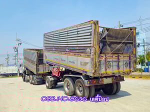 สิบสองล้อดั้มพ์พ่วง ISUZU FYH 360แรง ปี 2555 (0856,0857)