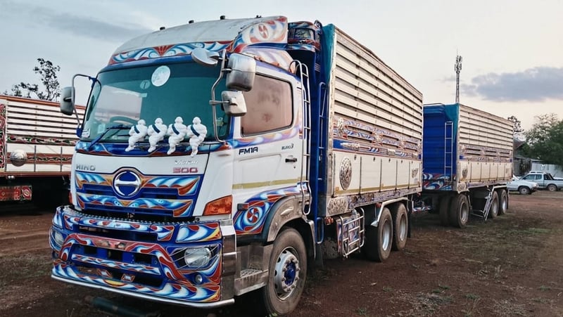 สิบล้อดั้มพ์เกษตรแม่ลูก HINO FM1A 344 แรงม้า ปี 2561 (3362,3363)