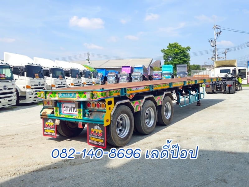 หางพื้นเรียบ สามเพลา อู่ S.T ปี 61 (9740)