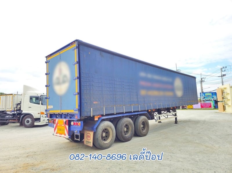 หางตู้ผ้าใบ สามเพลา  อู่สามมิตร ปี 2565 (0160)