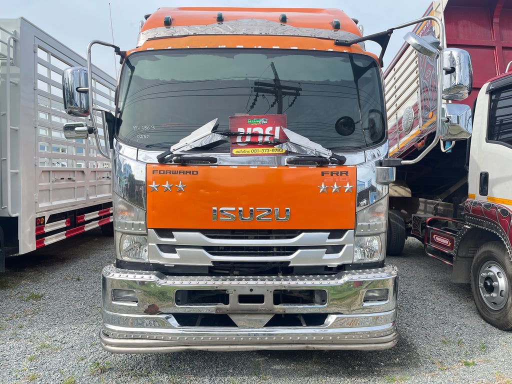 ISUZU FRR 210แรงม้า รถบรรทุก 6ล้อ กระบะคอกสูง ปี2020 (3563)