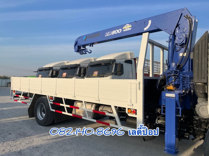 หกล้อกระบะติดเครน HINO FG8J 212แรง ปี 2556  TADANO 8 ตัน 3 ปลอก(7098)