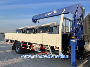 หกล้อกระบะติดเครน TADANO 8 ตัน 3 ปลอก HINO FG8J 212แรง ปี 2556 (7098) หกล้อกระบะติดเครน TADANO 8 ตัน 3 ปลอก HINO FG8J 212แรง ปี 2556 (7098)