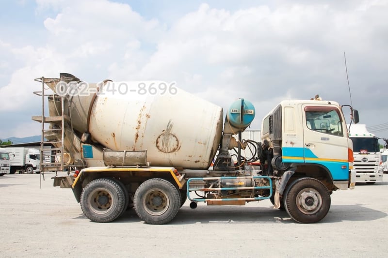 สิบล้อโม่ปูน HINO FM1A  330 แรง ปี 55 (0741)