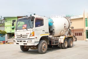 สิบล้อโม่ปูน HINO FM1A 330 แรง ปี 2556 (9081)