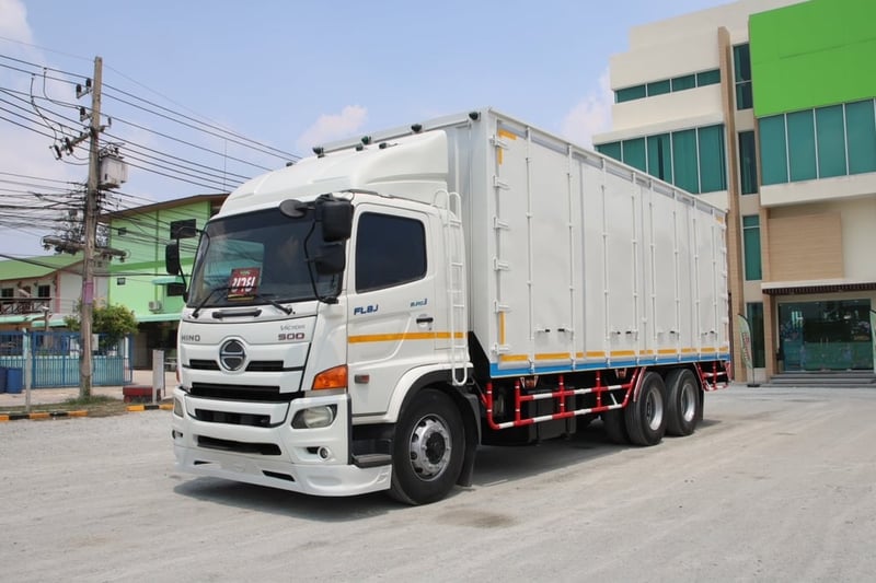 💙หนุ่มตี๋มาแล้วจ้า💙 สิบล้อตู้สิบบาน HINO FL8J 260 แรง ปี 2561 (2717)