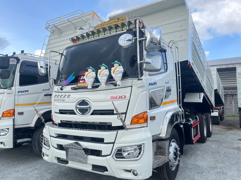 สิบล้อดั้มพ์พ่วงแม่ลูก HINO VICTOR 500 FM1A 344แรง ปี 65 (1820,1821)
