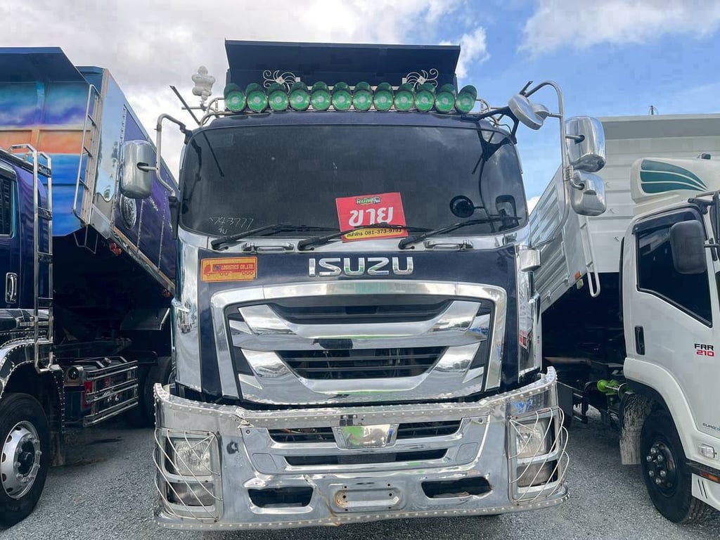 สิบสองล้อดั้มพ์พ่วงแม่ลูก ISUZU FYH 360แรง ปี 65 (3777,3778)