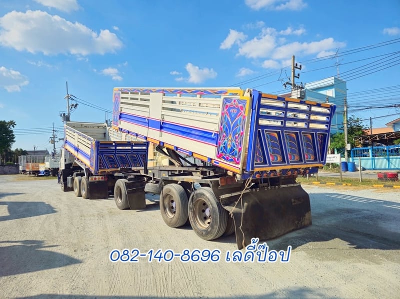 สิบล้อดั้มพ์พ่วง HINO VICTOR 500 FM2P 380แรง ปี 61 (8844,8845)