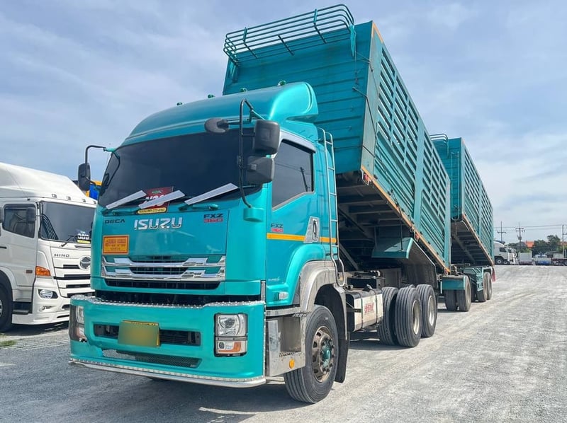 สิบล้อดั้มพ์พ่วงเกษตร ISUZU FXZ 360 แรง ปี 2566 (5392,5393)