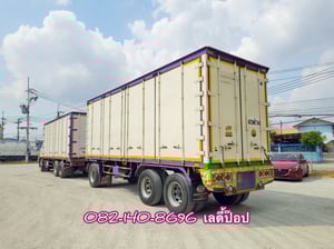 🔥💥โปsลดกระหน่ำต่ำกว่าทุน สิบล้อตู้สิบบาน HINO FL8J 260แรง ปี 60 คู่หางพ่วงตู้สามเพลา ปี 63 (3133,4972)