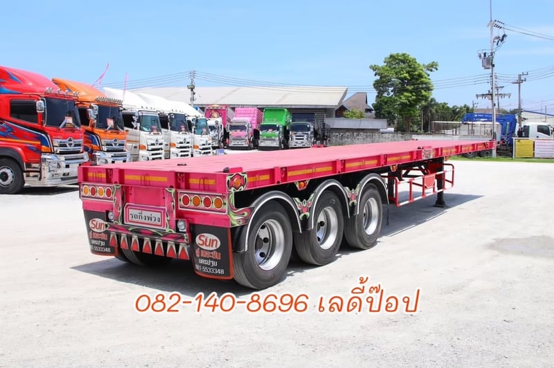 หางพื้นเรียบ สามเพลา อู่ The Sun ปี 65 (0376) หางพื้นเรียบ สามเพลา อู่ The Sun ปี 65 (0376)