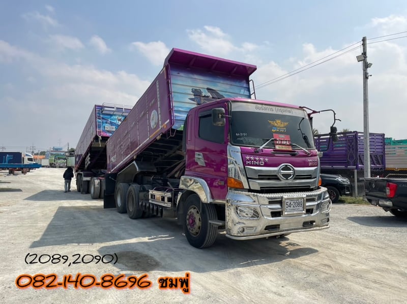 สิบล้อดั้มพ์ HINO FM2P 380  แรง ปี 2565 (2089,2090)