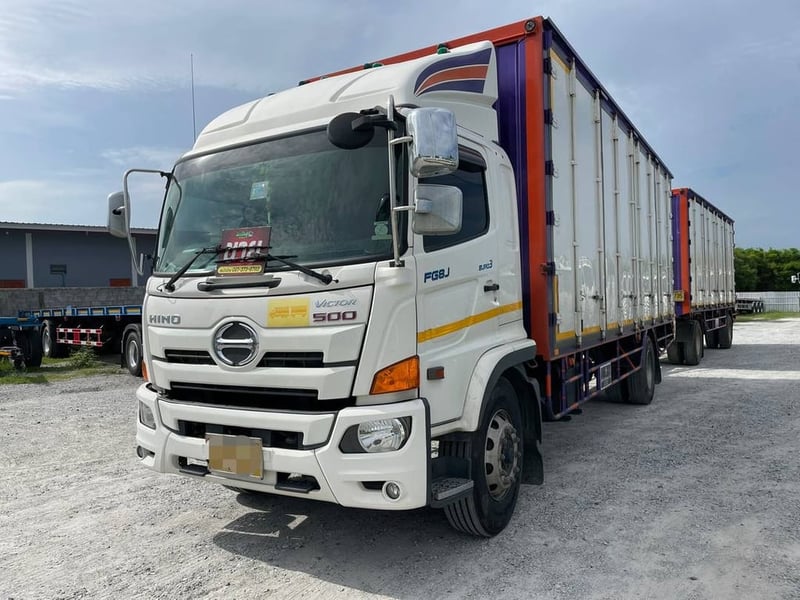 หกล้อตู้สิบบานพ่วงแม่ลูก HINO FG8J 240 ปี 2563 (7734,7735)