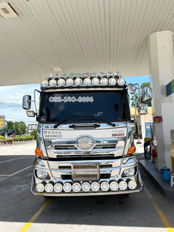 สิบล้อดั้มพ์ HINO FM1A 344 แรงม้า ปี 66 กระบะสามมิตร ไมล์ 152,xxx km. (5411)