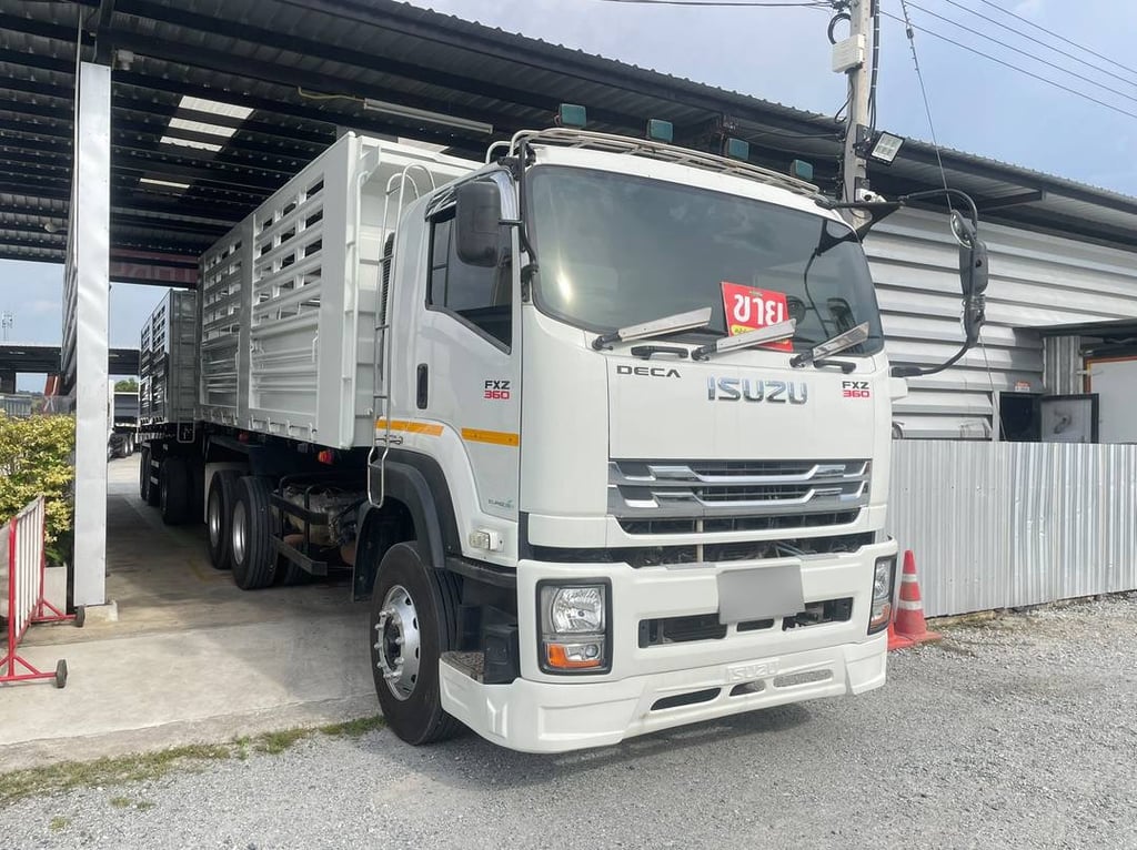 สิบล้อดั้มพ์พ่วงแม่ลูก ISUZU FXZ 360 ปี 65 ดั้มพ์สามมิตรแท้ (3843,3844) สิบล้อดั้มพ์พ่วงแม่ลูก ISUZU FXZ 360 ปี 65 ดั้มพ์สามมิตรแท้ (3843,3844)