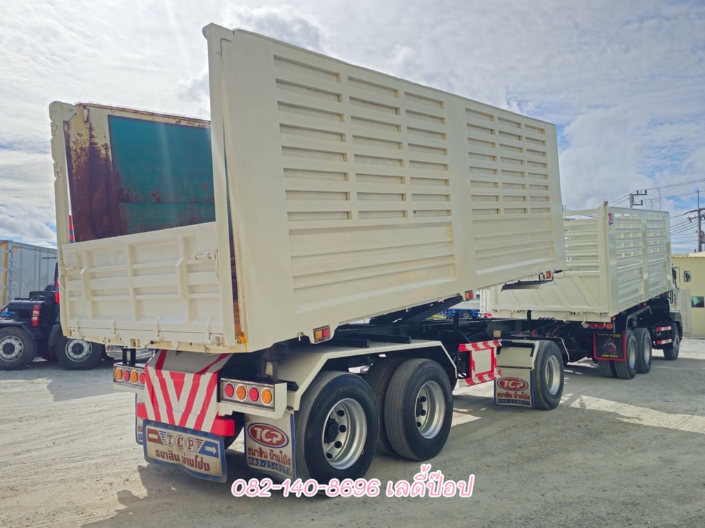สิบล้อดั้มพ์พ่วงเกษตร HINO VICTOR 500 FM1A 344แรง ปี 2566 (7371,9338)