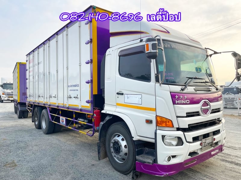 สิบล้อตู้สิบบาน HINO FL8J 260แรง ปี 60 คู่หางพ่วงตู้สามเพลา ปี 63 (3133,4972)