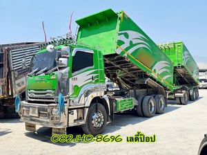 🔥💥 โปรลดกระหน่ำต่ำกว่าทุน ดั้มพ์พ่วง360 💥🔥 สิบล้อดั้มพ์พ่วง ISUZU FXZ 360แรง ปี 65 (1245,1246)