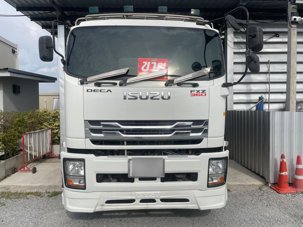 สิบล้อดั้มพ์พ่วงแม่ลูก ISUZU FXZ 360 ปี 65 ดั้มพ์สามมิตรแท้ (3843,3844)