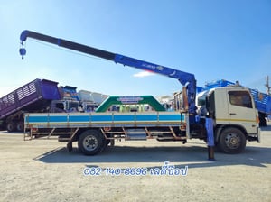 หกล้อกระบะติดเครน TADANO 8 ตัน 3 ปลอก HINO FG8J 212แรง ปี 2556 (7098)