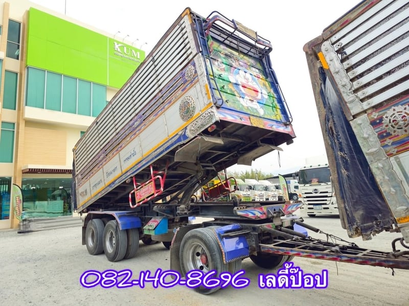 🔥โปsลดกระหน่ำต่ำกว่าทุน 12 ล้อแท้พ่วงดั้มพ์ 🔥 สิบสองล้อดั้มพ์พ่วง ISUZU FYH 360แรง ปี 2556 (2507,2508)