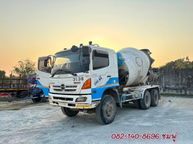 🔥💥โปsลดกระหน่ำต่ำกว่าทุน รถโม่ปูน 💥🔥        สิบล้อโม่ปูน HINO 500 FM1A 330แรง ปี 2555 (1281)