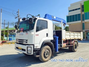 หกล้อดั้มพ์+ติดเครน ISUZU FTR 240แรง ปี 66 (3266)