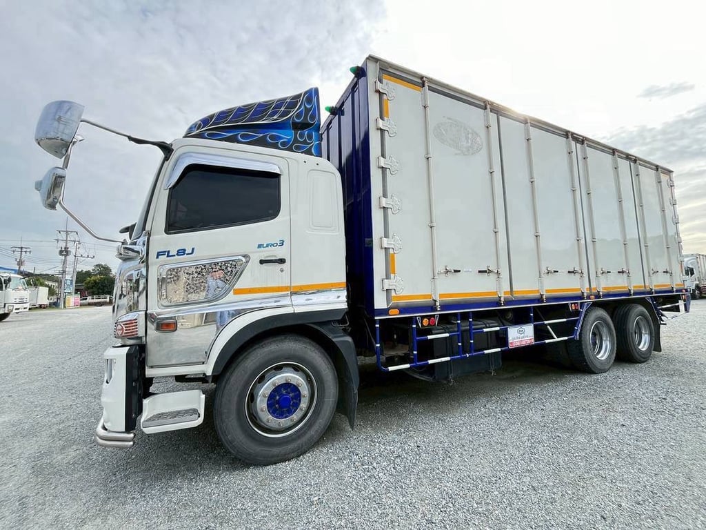 สิบล้อตู้สิบบาน HINO FL8J 260แรง ปี 2564 (6127)