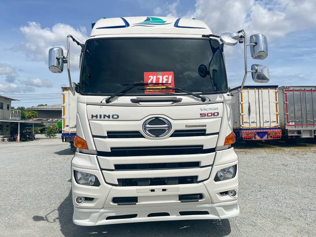 สิบสองล้อตู้สิบบาน HINO GY2P 380แรง ปี 65 (2556)