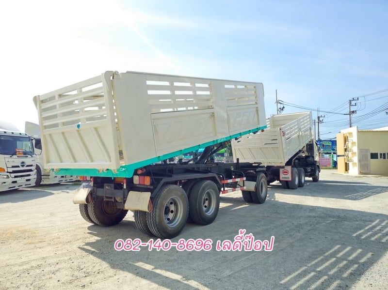 สิบล้อดั้มพ์พ่วง HINO FM1A 344แรง ปี 2559 (3775,8972)