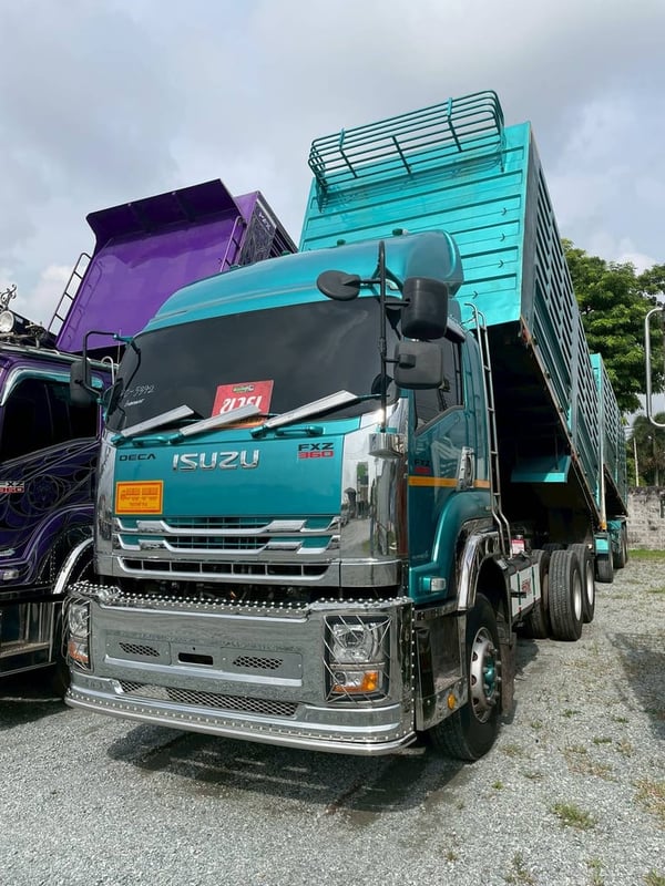 สิบล้อดั้มพ์พ่วงแม่ลูก ISUZU FXZ 360 แรง ปี 2566 (5392,5393) 