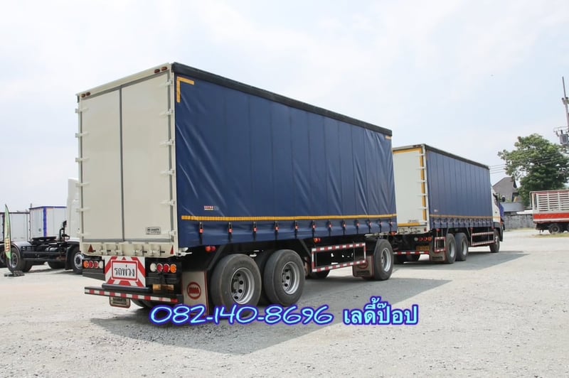 สิบล้อตู้ผ้าใบพ่วงแม่ลูก  HINO FL1A 344แรง ปี 67 (5506,5507)