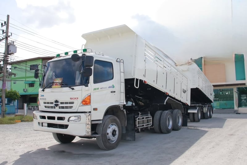 สิบล้อดั้มพ์พ่วง Hino FM1A 344 แรงม้า ปี 2556 (3163,3164) สิบล้อดั้มพ์พ่วง Hino FM1A 344 แรงม้า ปี 2556 (3163,3164)