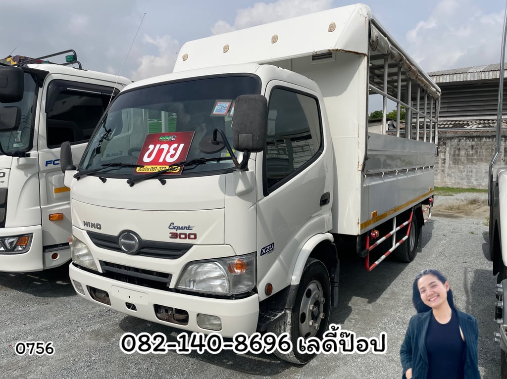 หกล้อโดยสาร HINO XZU 150 แรง ปี 2557 (0756)  #สองแถว #โดยสาร