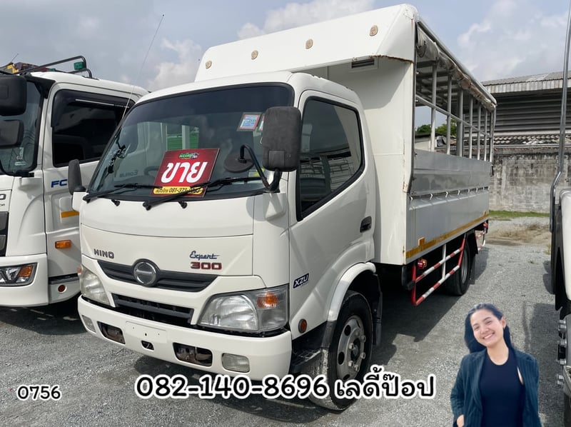 หกล้อโดยสาร HINO XZU 150 แรง ปี 2557 (0756)  #สองแถว #โดยสาร