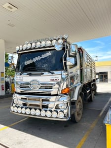 สิบล้อดั้มพ์ HINO FM1A 344 แรงม้า ปี 66 กระบะสามมิตร ไมล์ 152,xxx km. (5411)
