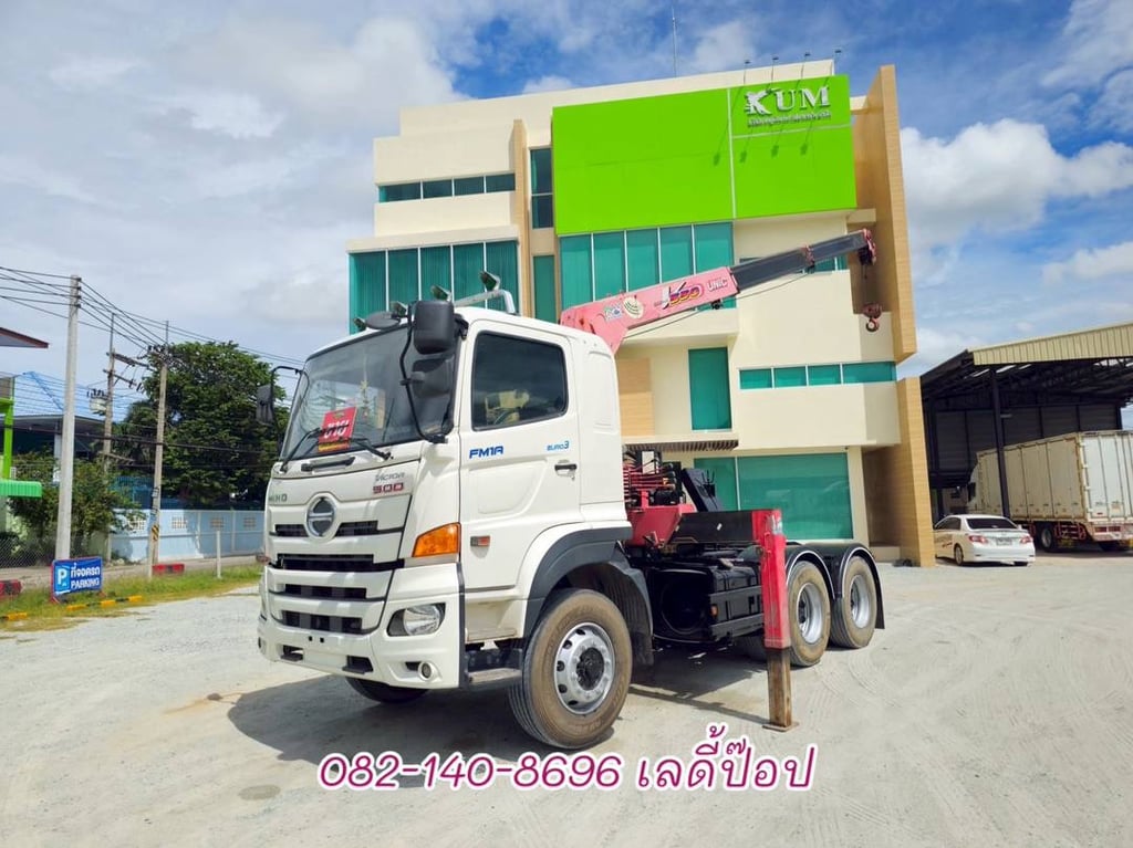 หัวลากติดเครน HINO FM1A 344แรง ปี 62 (0293)