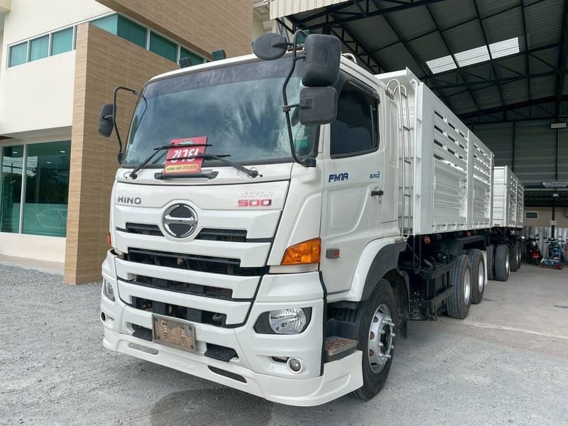 สิบล้อดั้มพ์พ่วงแม่ลูก กระบะสามมิตรแท้ SMM  HINO FM1A 344 แรง ปี 2566 (1506,1507)