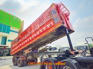 สิบสองล้อหัวลาก HINO  FM1A 344แรง ปี 2566 พ่วงเซมิดั้มพ์เสาธง สองเพลา อู่ CCT ปี 2566 (9078,9079)