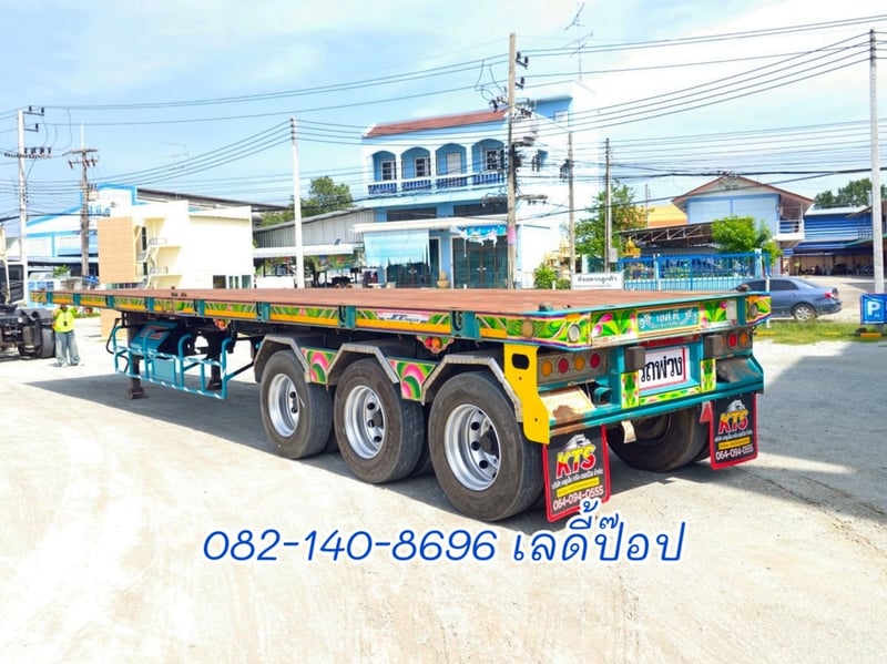 หางพื้นเรียบ สามเพลา อู่ S.T ปี 61 (9740)