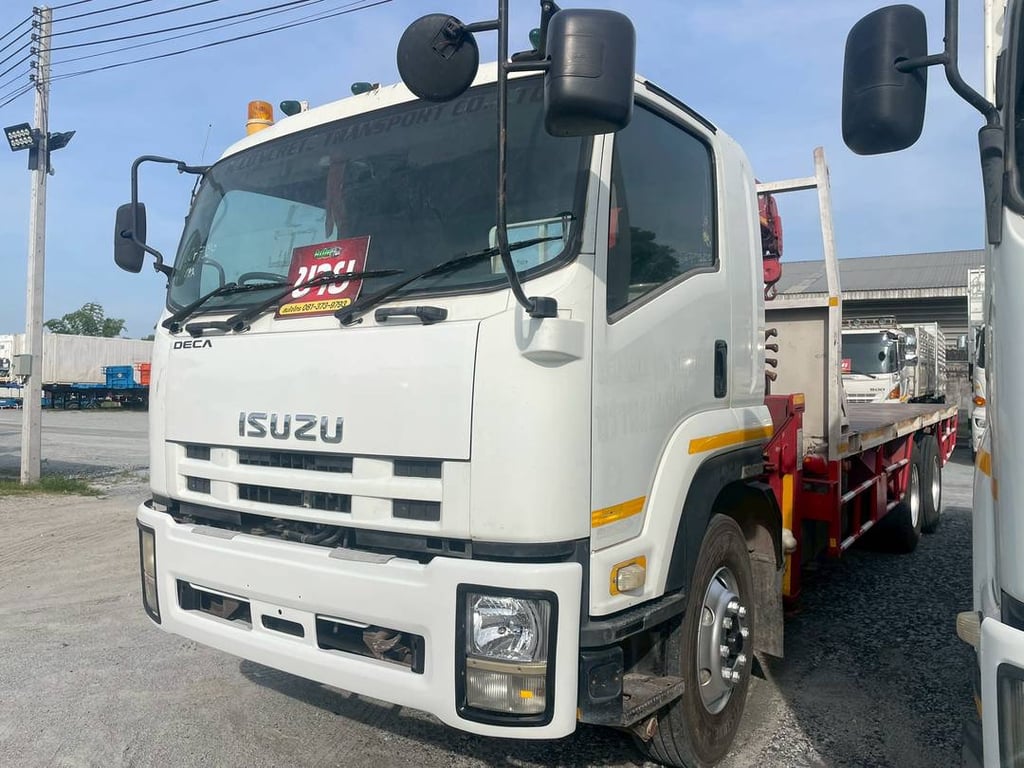 สิบล้อเครน ISUZU FVM 240แรง ปี 2556 (7224)