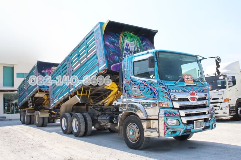 สิบล้อดั้มพ์พ่วง HINO FM1A 344 แรงม้า ปี 67 (5491) สิบล้อดั้มพ์พ่วง HINO FM1A 344 แรงม้า ปี 67 (5491)