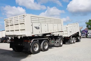 สิบล้อดั้มพ์พ่วง Hino FM1A  344 แรงม้า ปี 2556 (3163,3164)