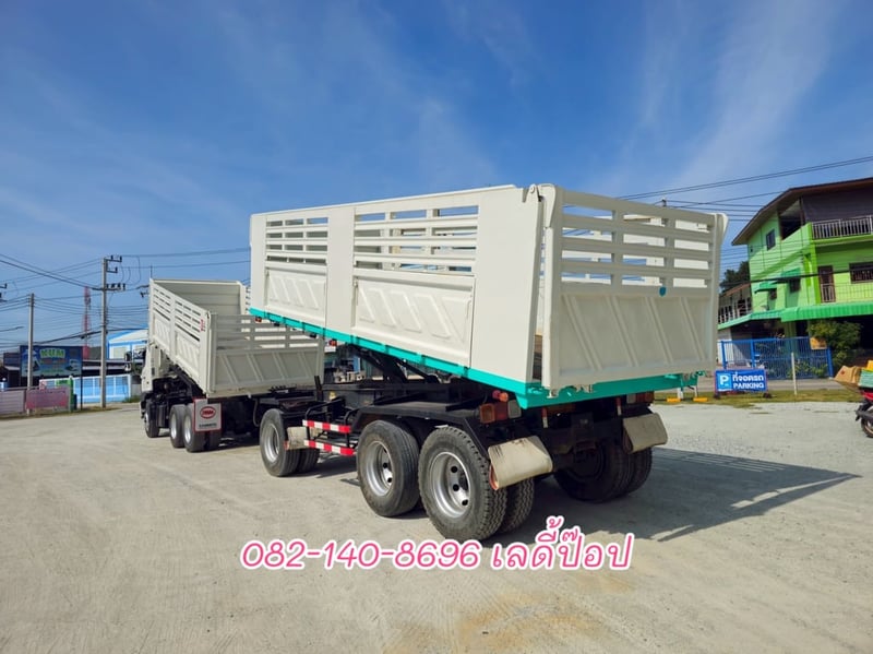 สิบล้อดั้มพ์พ่วง HINO FM1A 344แรง ปี 2559 (3775,8972)