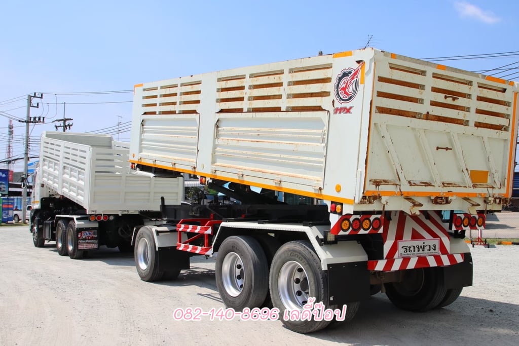 สิบล้อดั้มพ์พ่วงแม่ลูก HINO VICTOR 500 FM1A 344แรง ปี 2565 (2753,1976)