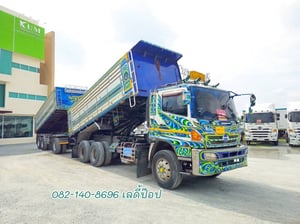 สิบล้อดั้มพ์พ่วง HINO FM1A 344แรง ปี 2556 (3163,3164)