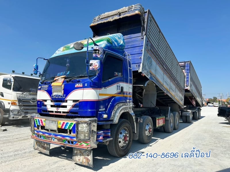สิบสองล้อดั้มพ์พ่วงISUZU FYH 360แรง ปี 57 (8189,8190) 