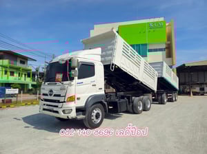 สิบล้อดั้มพ์พ่วง HINO FM1A 344แรง ปี 2559 (3775,8972)